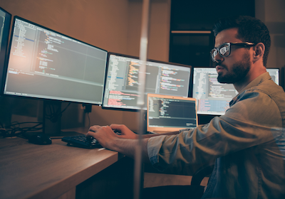 Software Engineer Writing Code