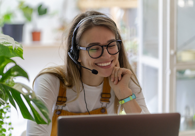 Customer Support Smiling